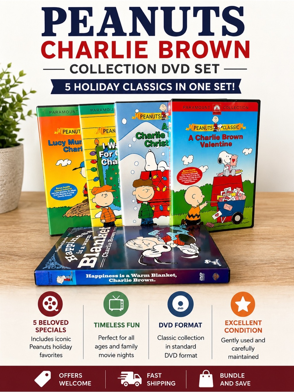 Peanuts Charlie Brown Holiday DVD Collection Set